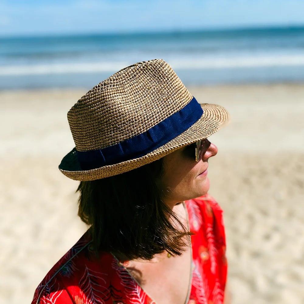 L'exception Chapeau Trilby Raphia Blé Le Chapoté