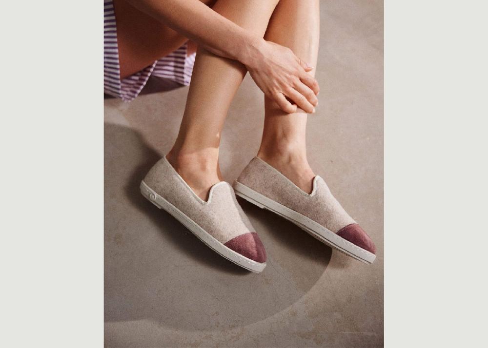 L'exception Chausson Femme Make Up Beige Angarde