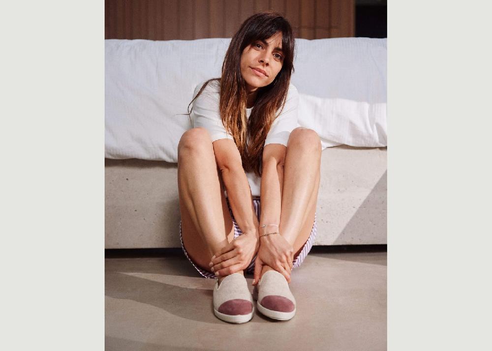 L'exception Chausson Femme Make Up Beige Angarde