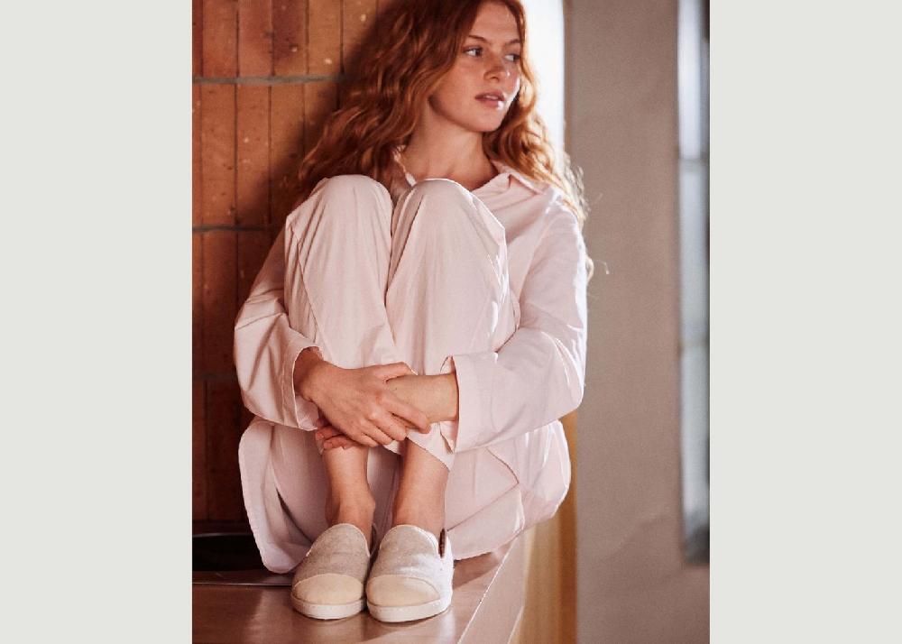 L'exception Chausson Femme Make Up Beige Angarde