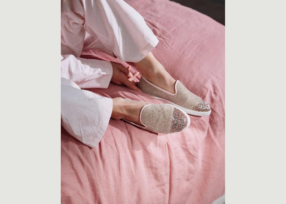 L'exception Chausson Femme Sable Angarde