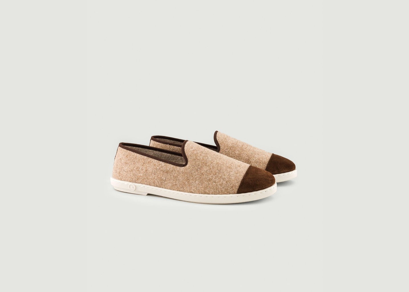 l'exception Chausson homme laine Sable Angarde