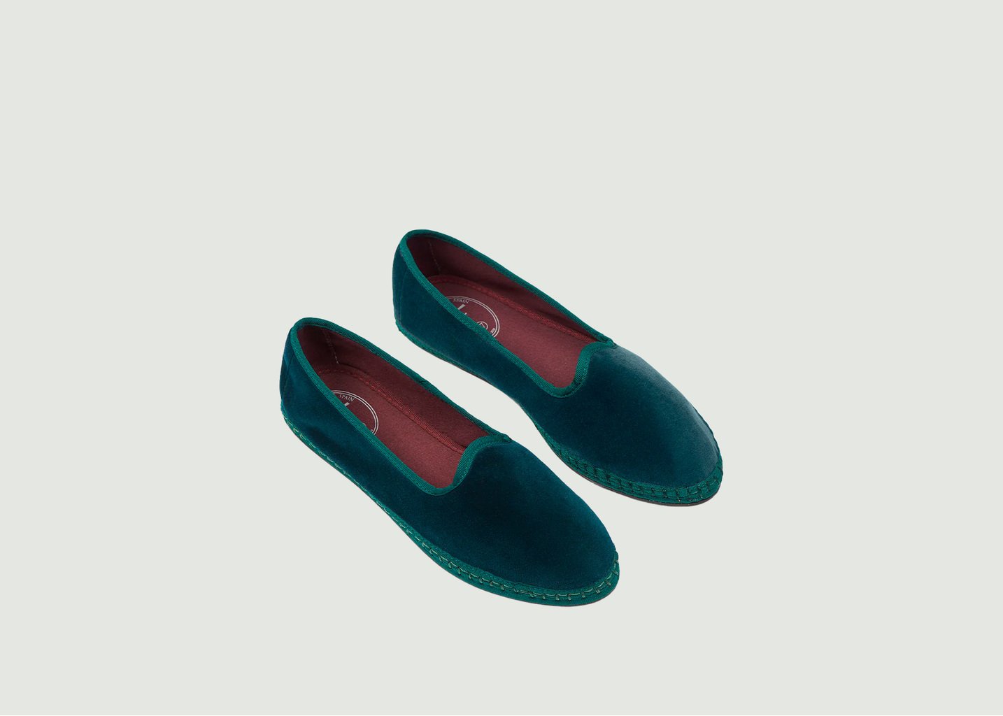 L'exception Chaussons Bernarda Vert Sapin Flabelus