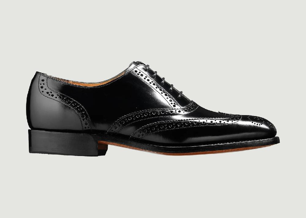 l'exception Chaussure Albert Noir Barker Shoes