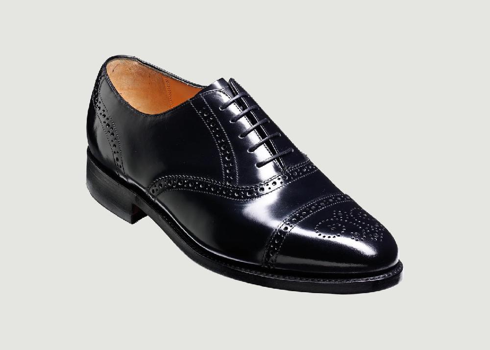 L'exception Chaussure Alfred Noir Barker Shoes
