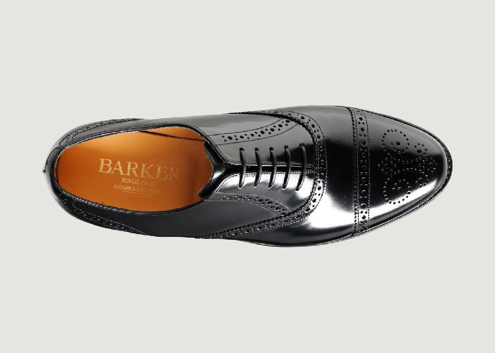 L'exception Chaussure Alfred Noir Barker Shoes