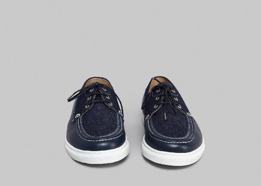 L'exception Chaussure Bateau Denim Hacter