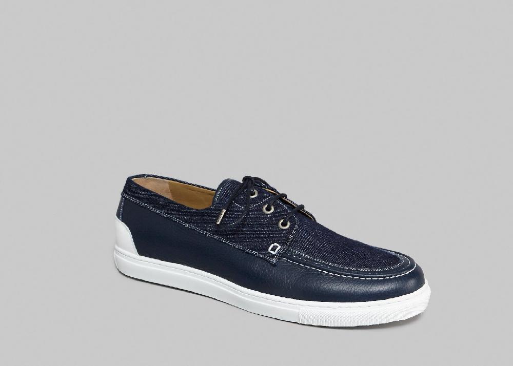 l'exception Chaussure Bateau Denim Hacter