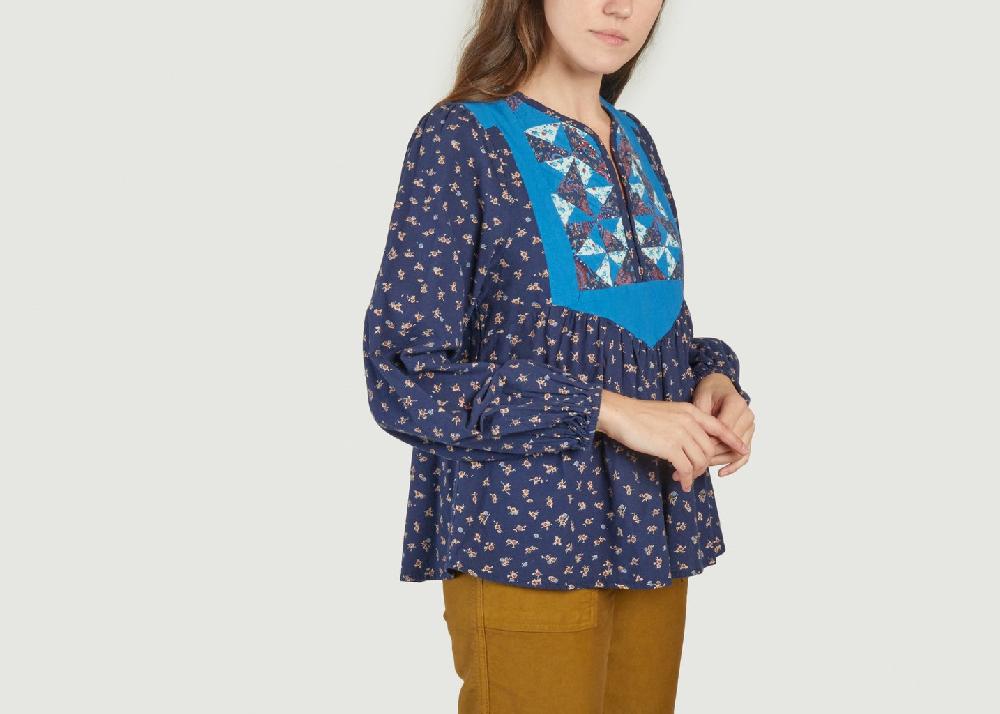 L'exception Cheeky Blouse Bleu Leon & Harper