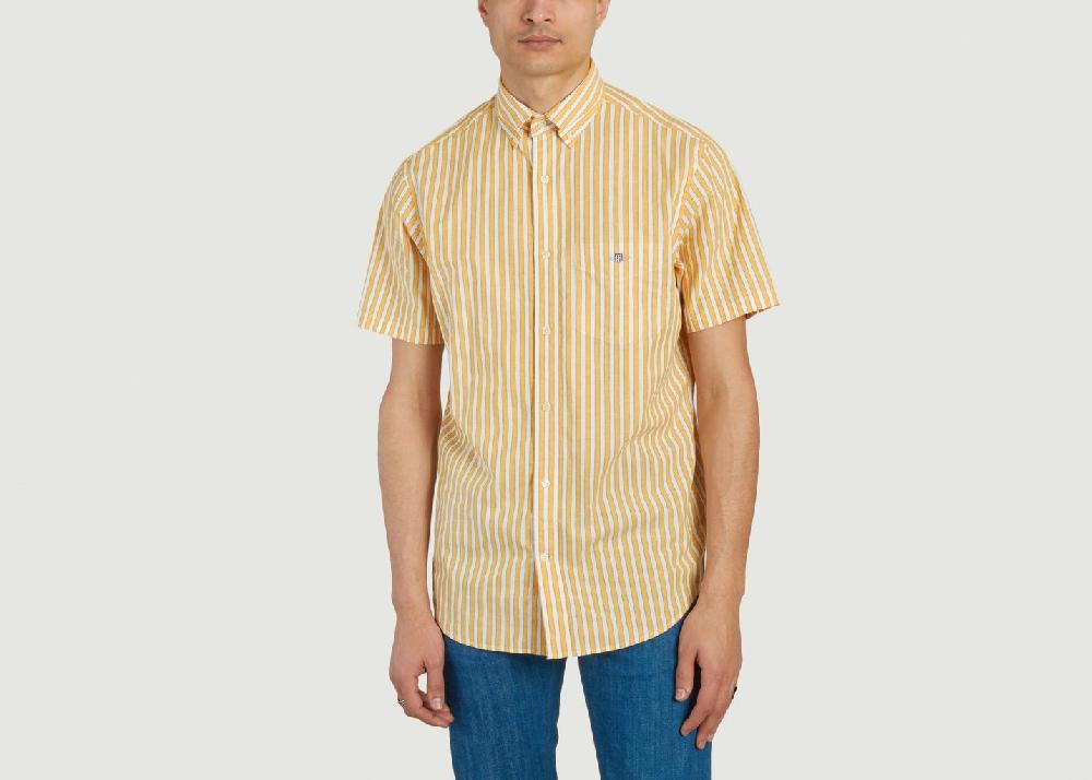 l'exception Chemise à Manches Courtes Beige Gant
