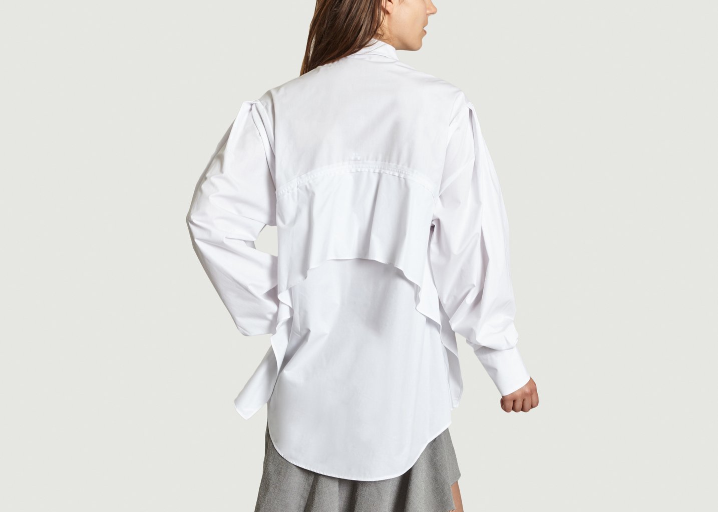 L'exception Chemise à Volants Blanc Masha Ma