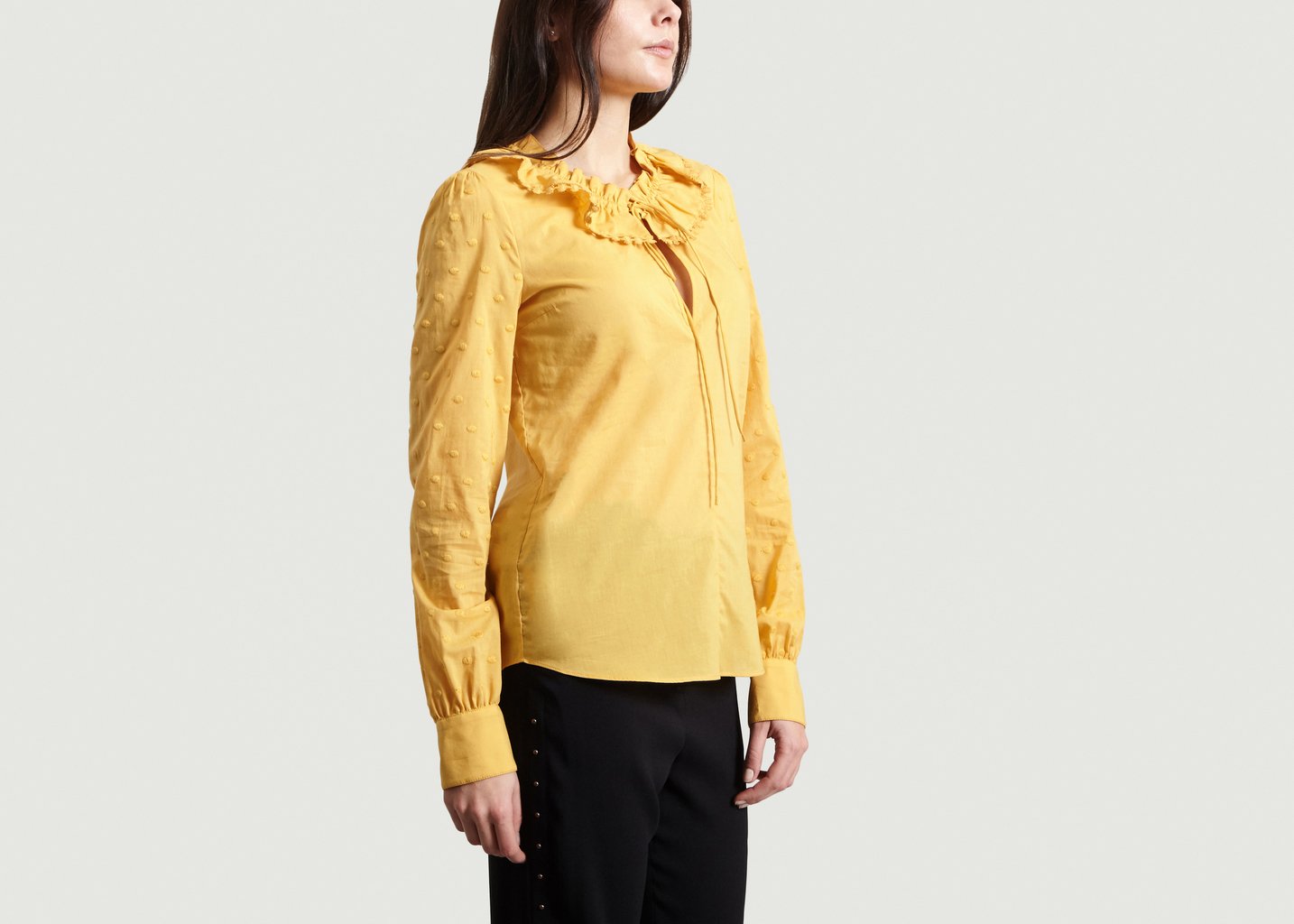 L'exception Chemise à Volants Jaune See By Chloé