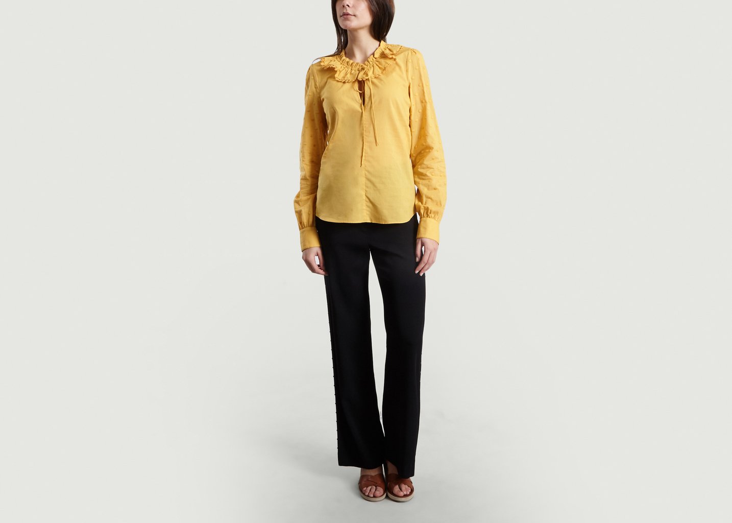 L'exception Chemise à Volants Jaune See By Chloé