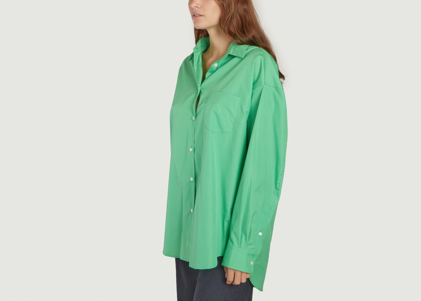 L'exception Chemise Ample Lua Vert Samsoe & Samsoe