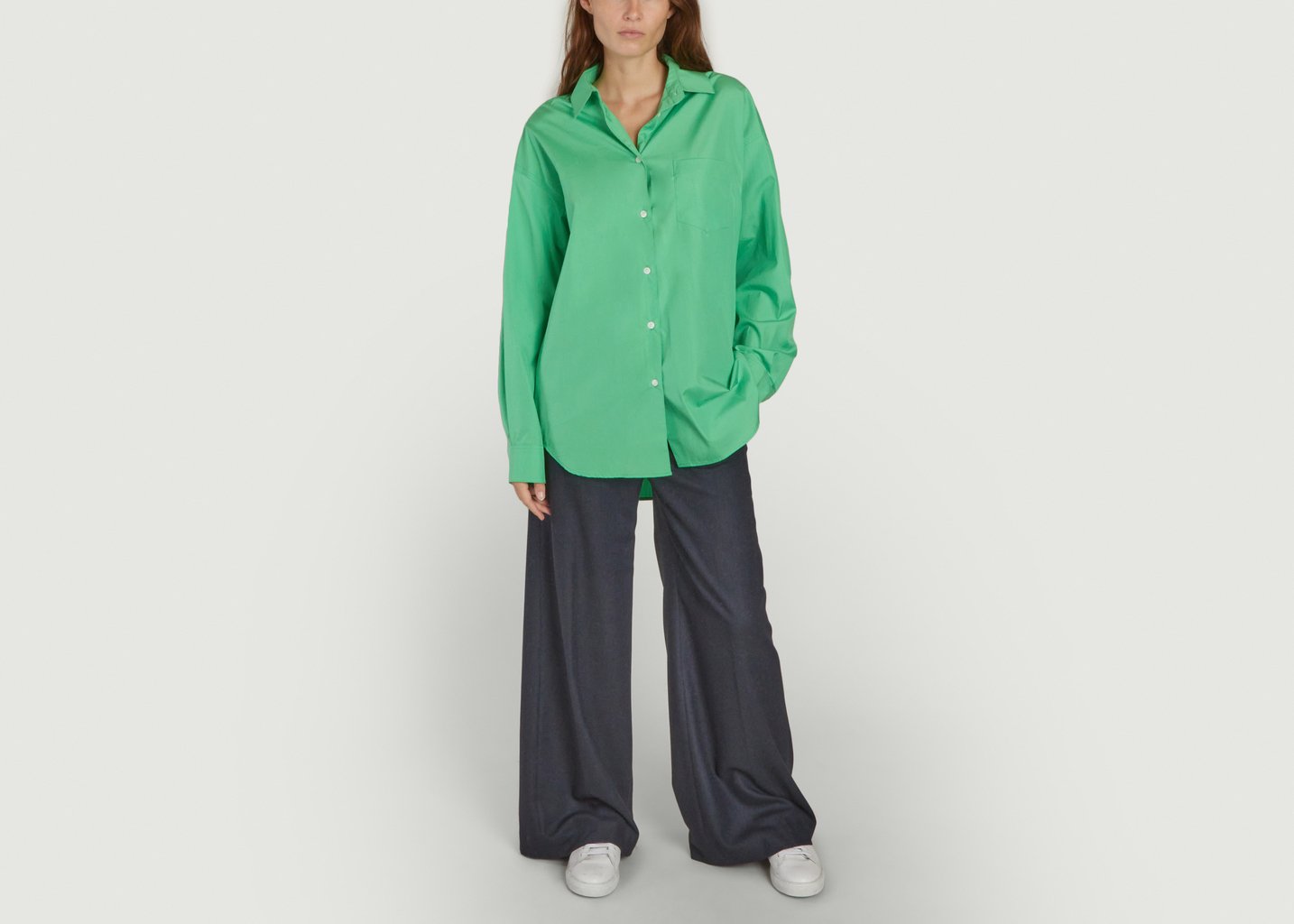 L'exception Chemise Ample Lua Vert Samsoe & Samsoe
