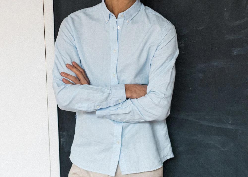 l'exception Chemise Andrew Bleu Clair Forlife