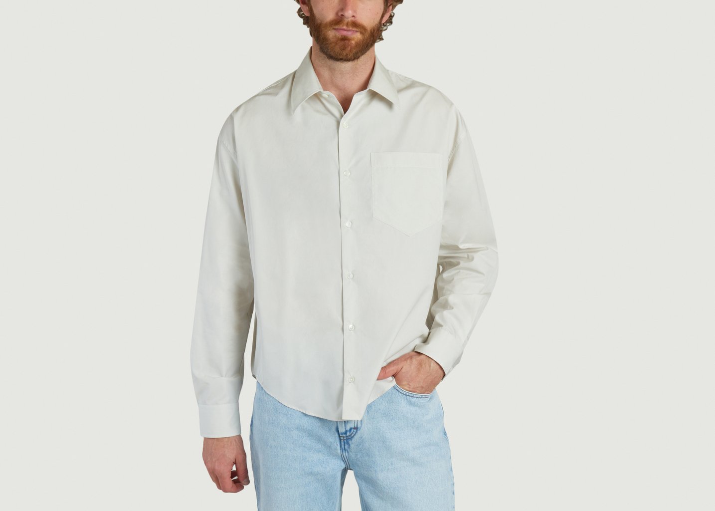 L'exception Chemise Boxy Ivoire AMI Paris