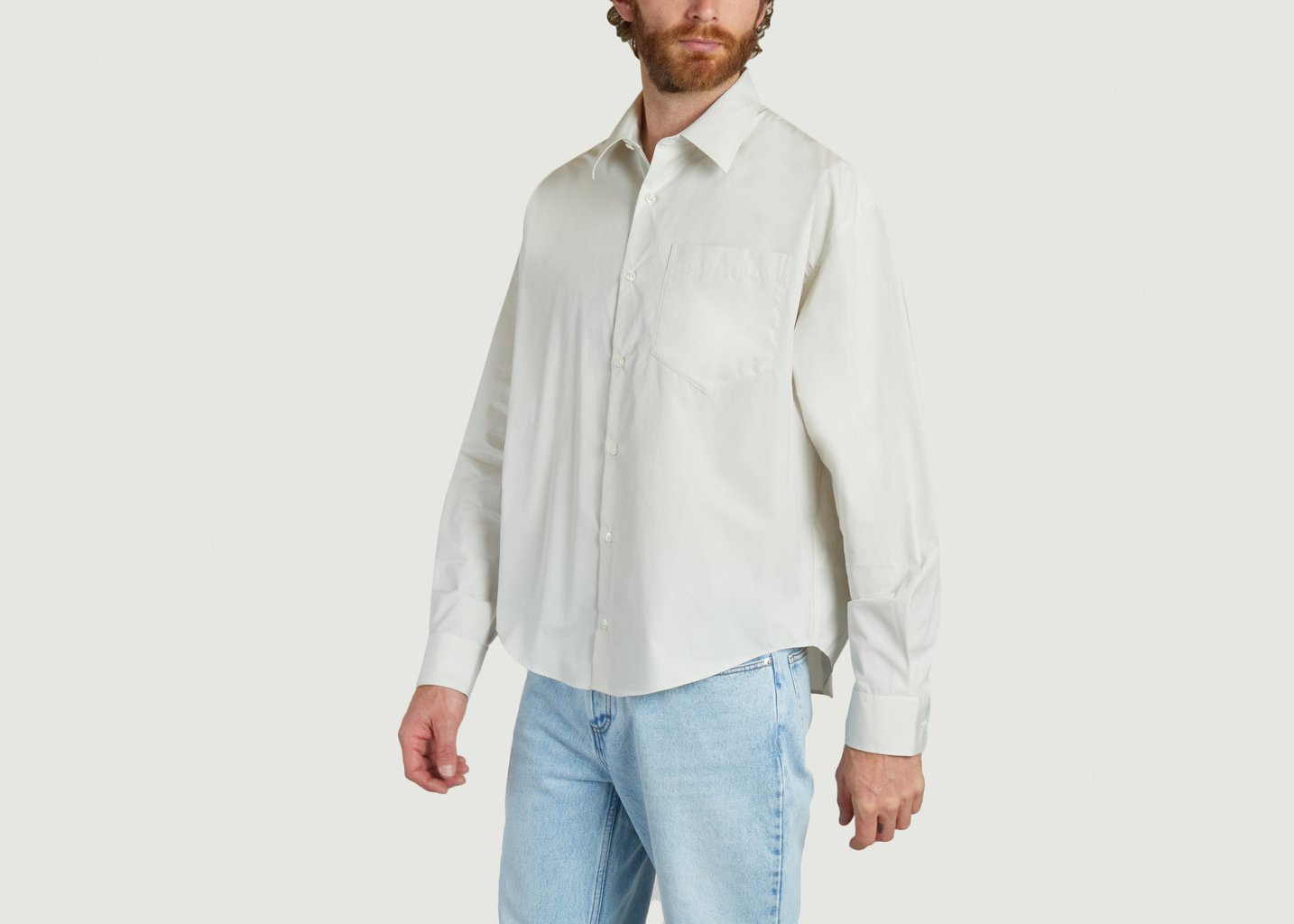 L'exception Chemise Boxy Ivoire AMI Paris