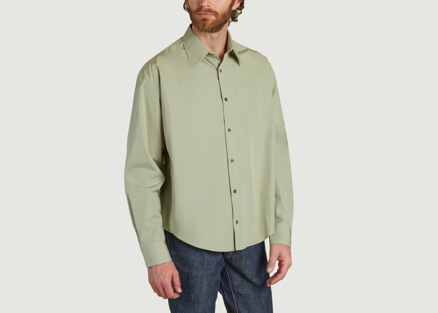 L'exception Chemise Boxy Khaki AMI Paris