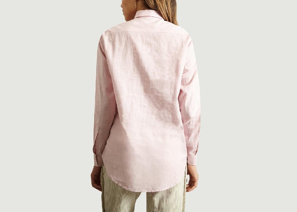 L'exception Chemise Boyfriend Rose Pâle Folk