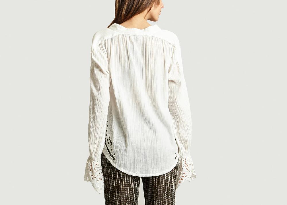 L'exception Chemise Broderie Blanc NUE 19.04