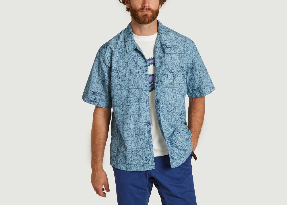 L'exception Chemise Camp Bleu Clair Gramicci