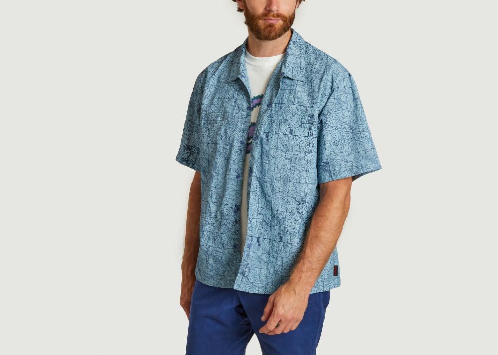 L'exception Chemise Camp Bleu Clair Gramicci