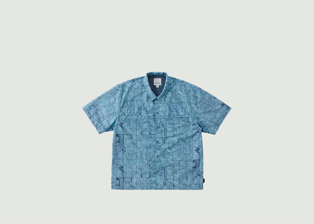l'exception Chemise Camp Bleu Clair Gramicci