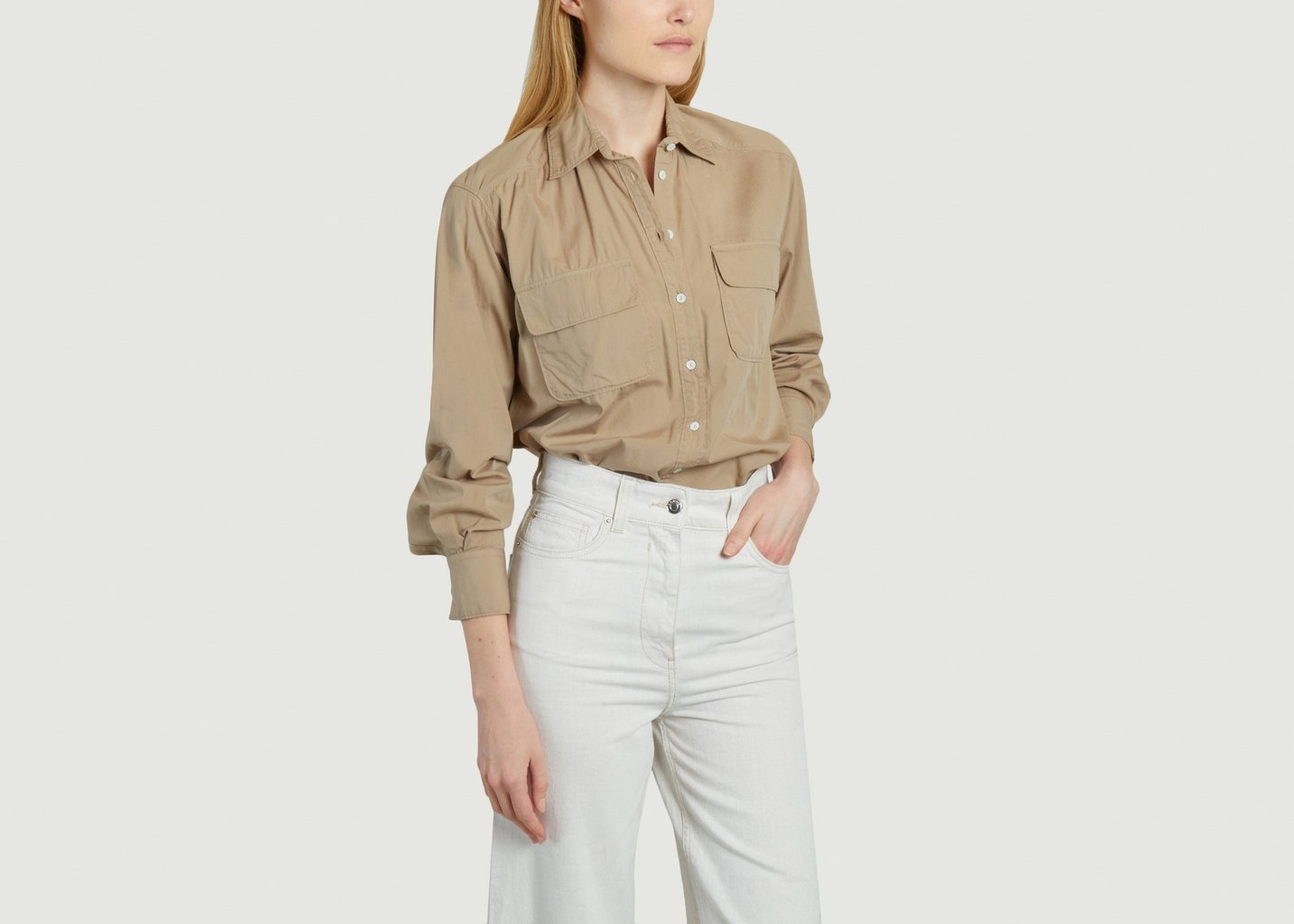 l'exception Chemise Charla Taupe Diega