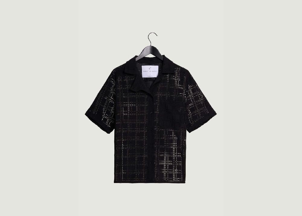l'exception Chemise Checkers Noir Christine Phung
