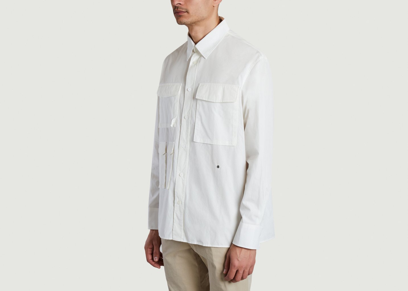 L'exception Chemise Checkpoint Ecru Etudes Studio