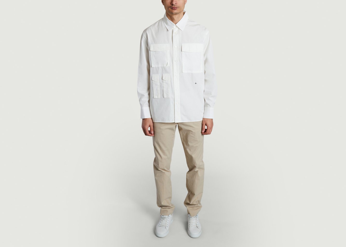 L'exception Chemise Checkpoint Ecru Etudes Studio