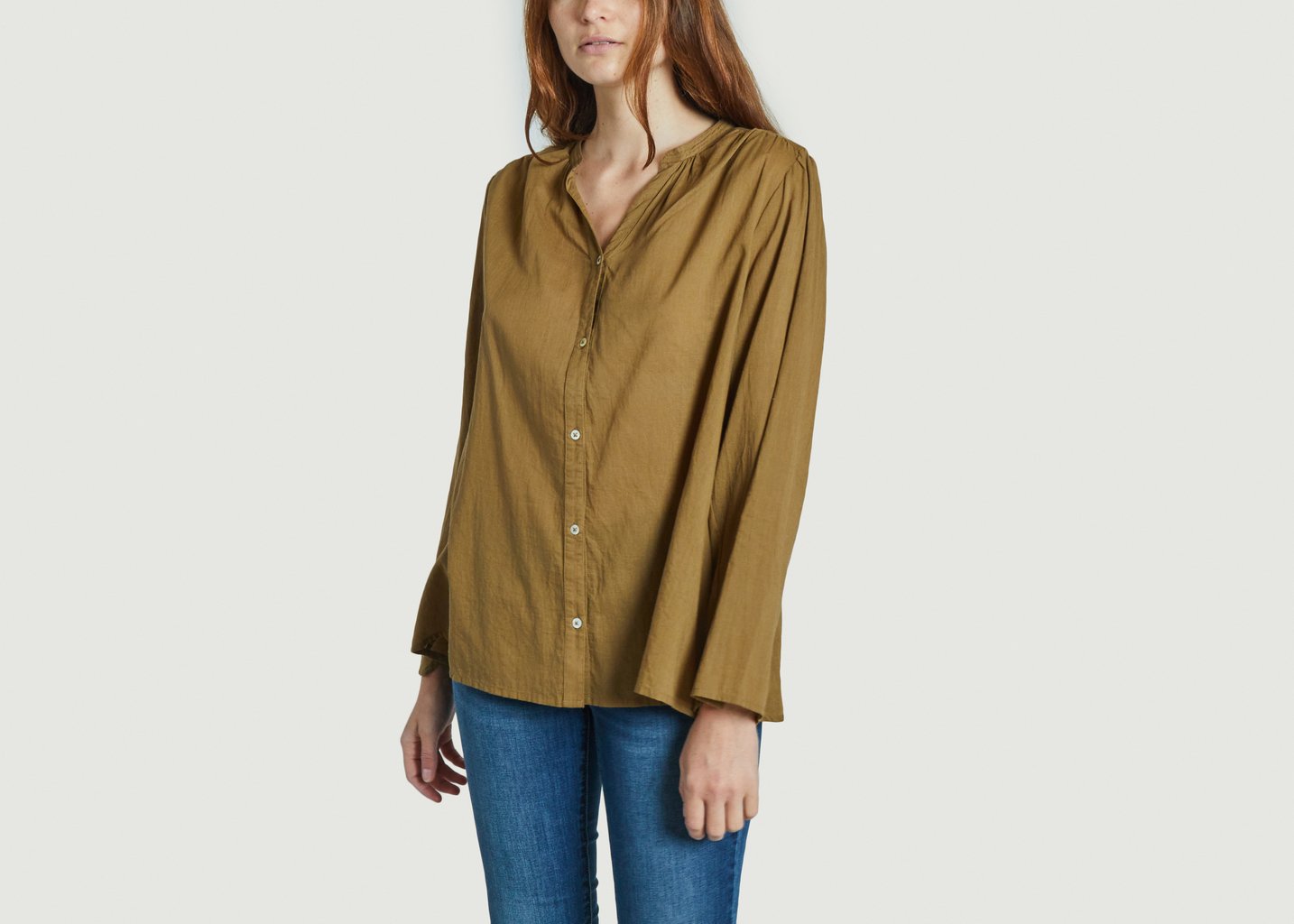 l'exception Chemise Couro Khaki Diega