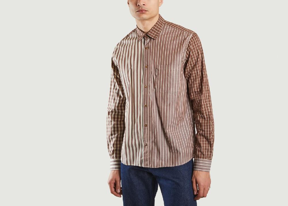 l'exception Chemise Curtis Marron YMC