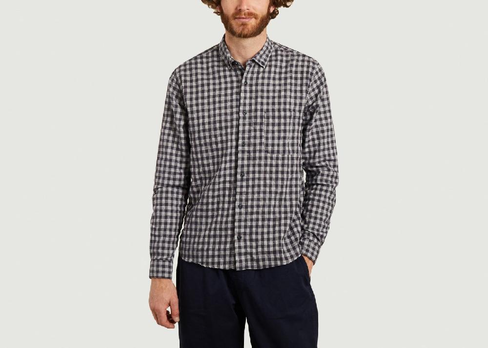 l'exception Chemise Dean Bleu Marine YMC