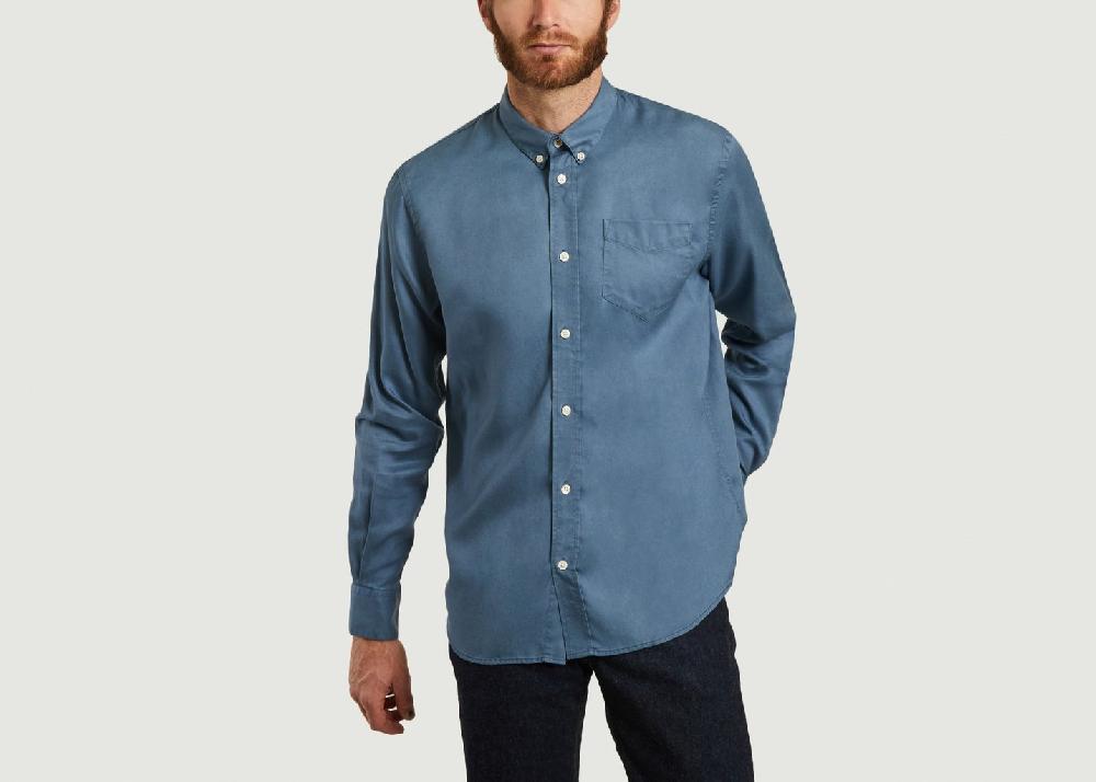 l'exception Chemise Ekko Bleu canard SUIT