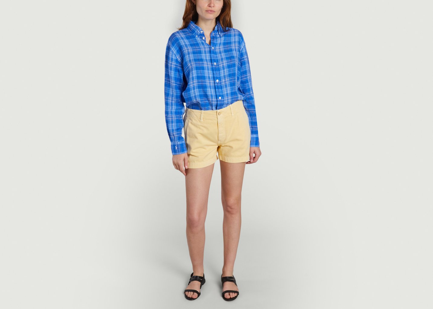L'exception Chemise En Lin Bleu Polo Ralph Lauren