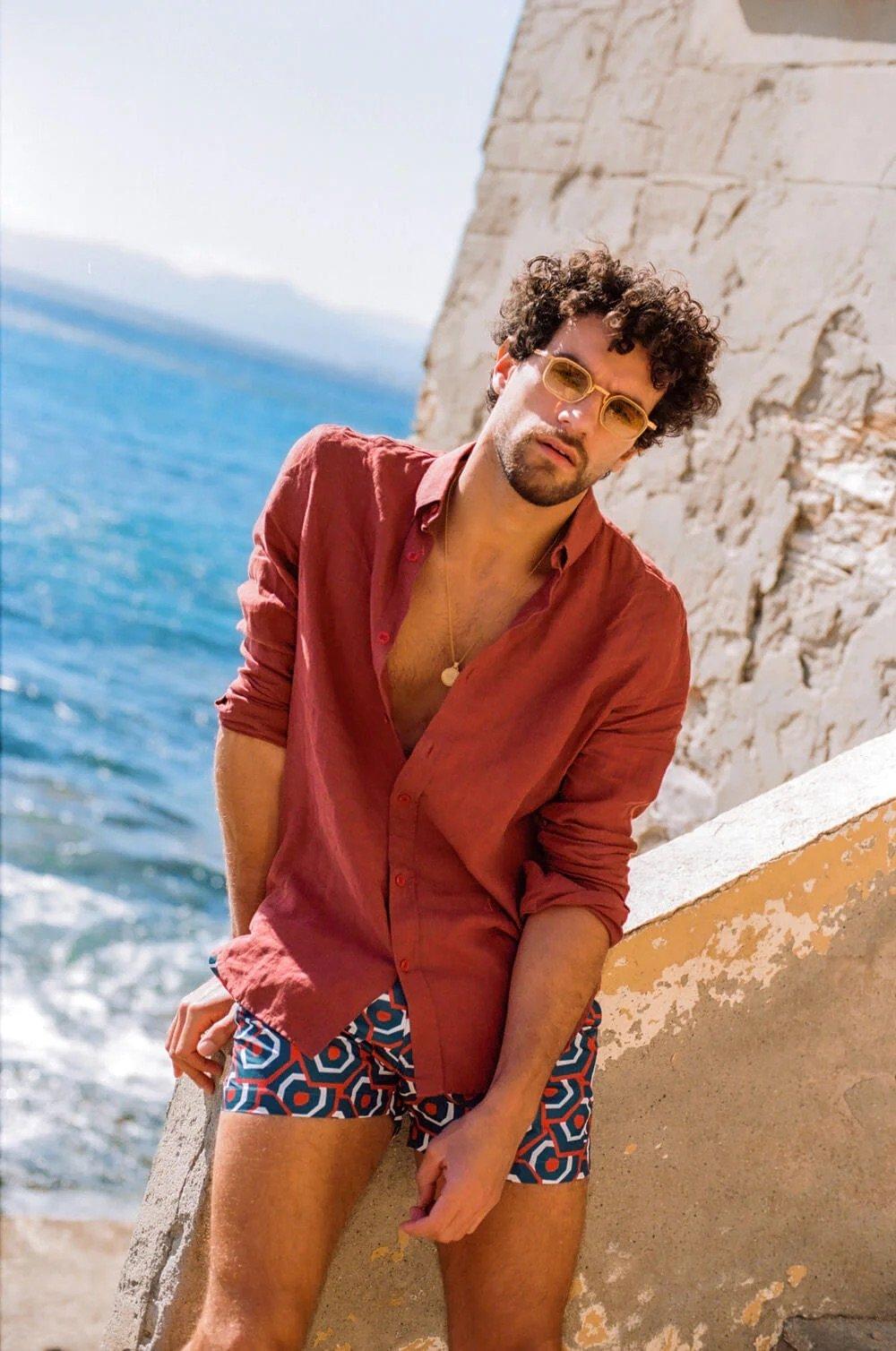 L'exception Chemise En Lin Coquelicot Apnee