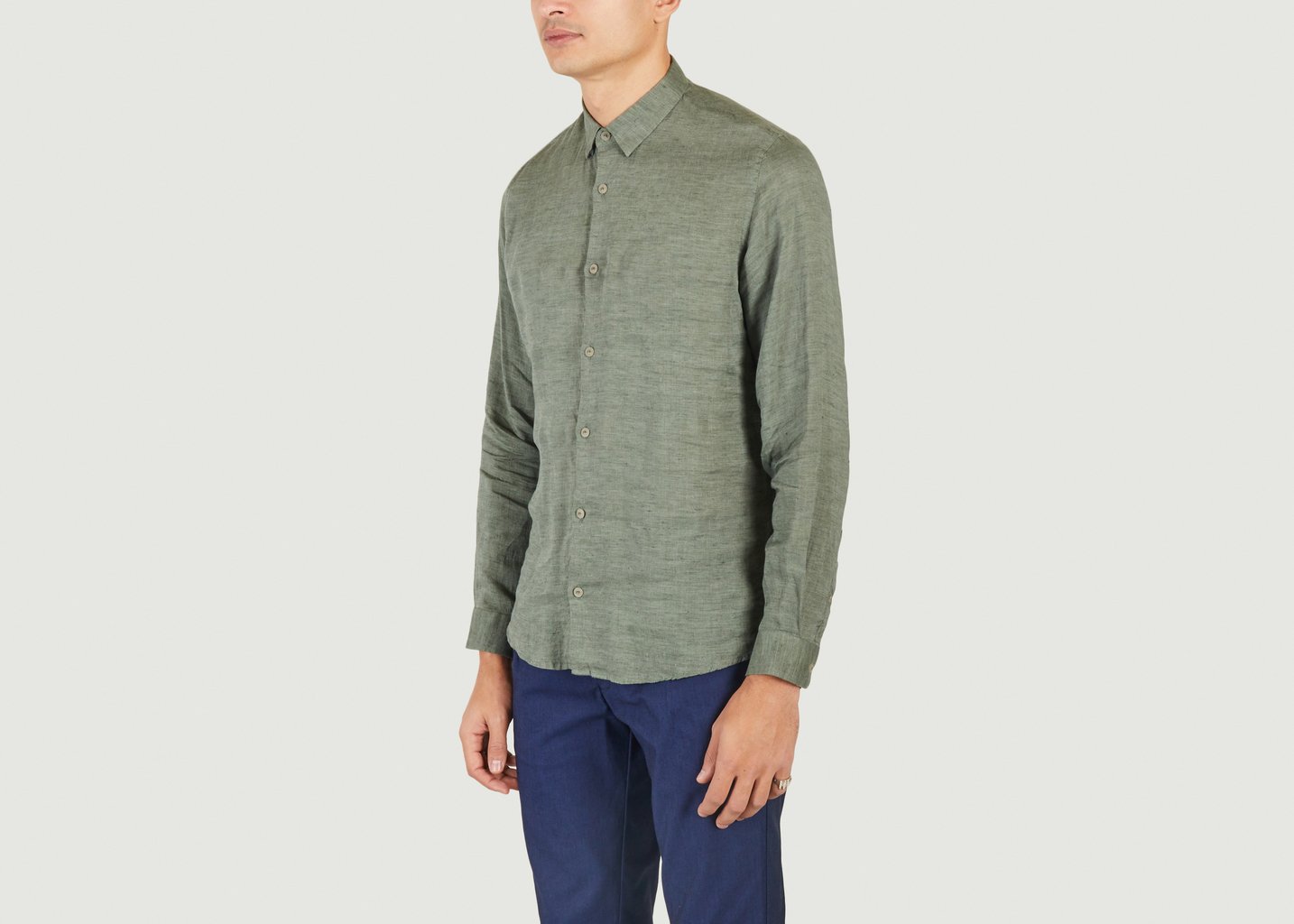 L'exception Chemise En Lin Khaki JagVi Rive Gauche