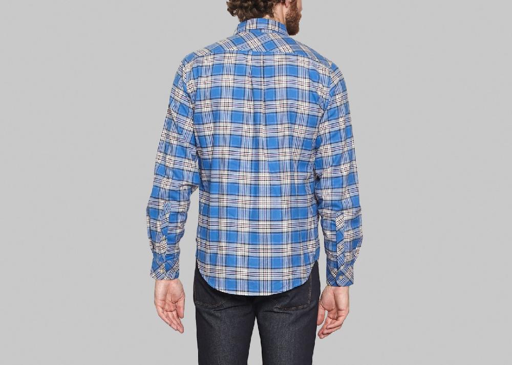 L'exception Chemise Flanelle Bleu WAIT