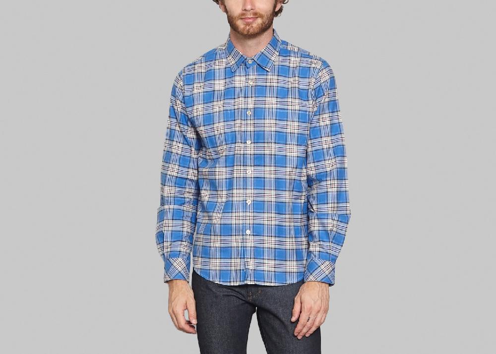 l'exception Chemise Flanelle Bleu WAIT