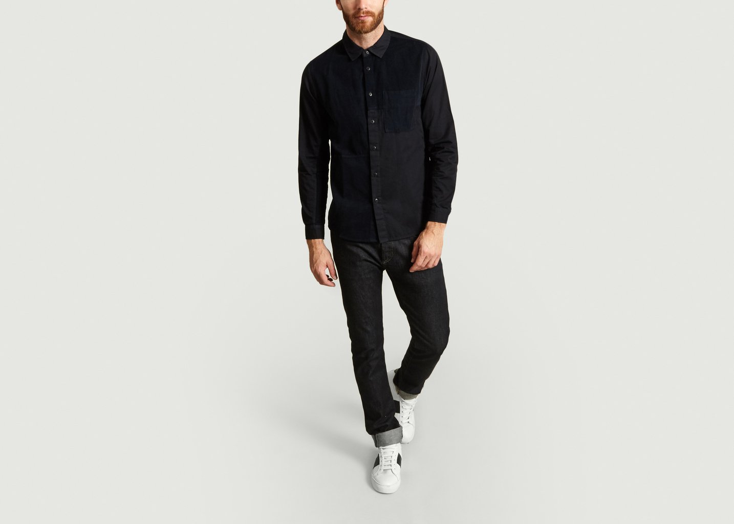 L'exception Chemise Fraction Navy Bleu Marine Folk