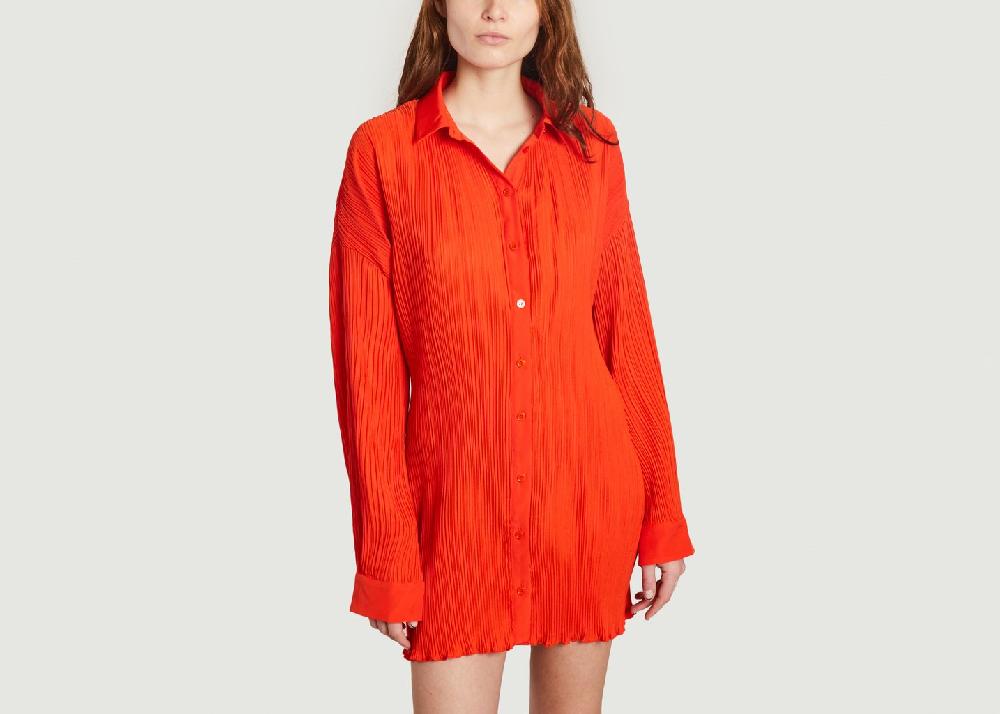 l'exception Chemise Fridah Orange Samsoe & Samsoe