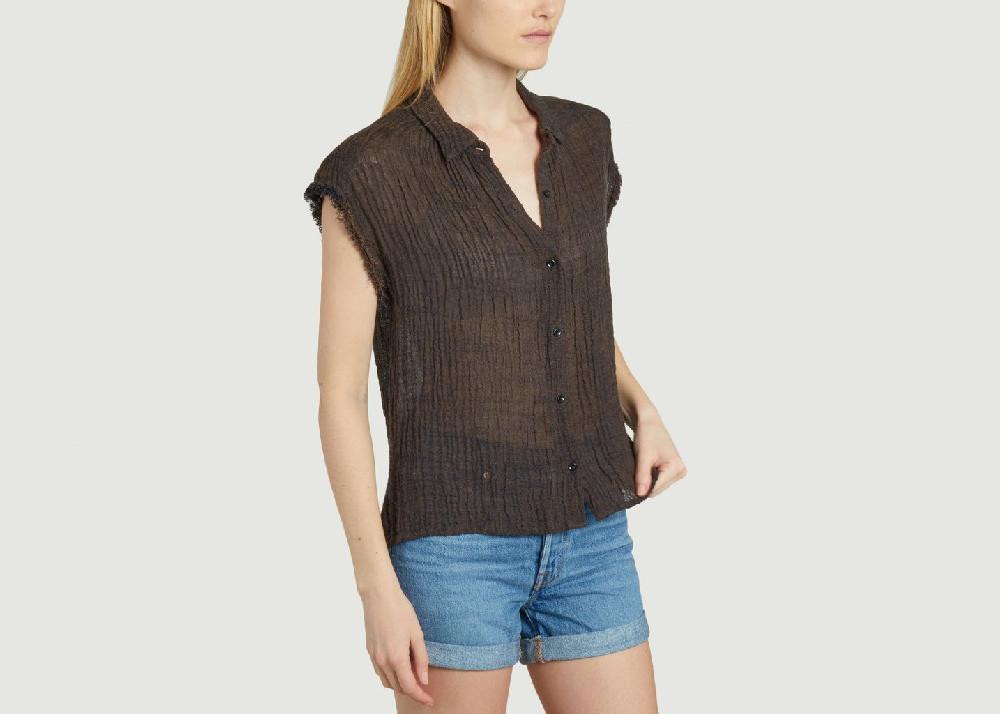 L'exception Chemise Grove Marron Masscob