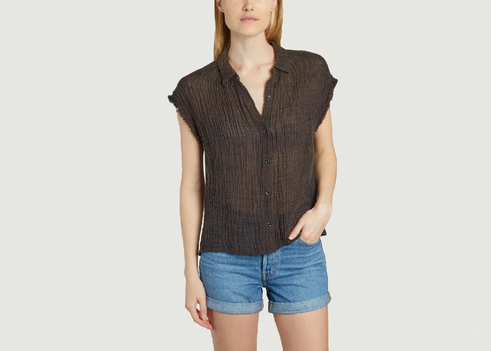 l'exception Chemise Grove Marron Masscob