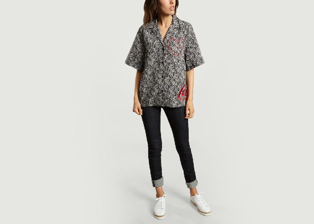 L'exception Chemise Hawaïenne Noir Jour/né