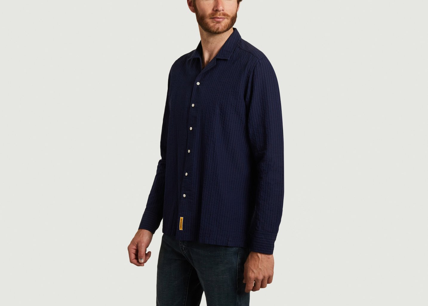 L'exception Chemise Hawaii Bleu Marine B.D Baggies