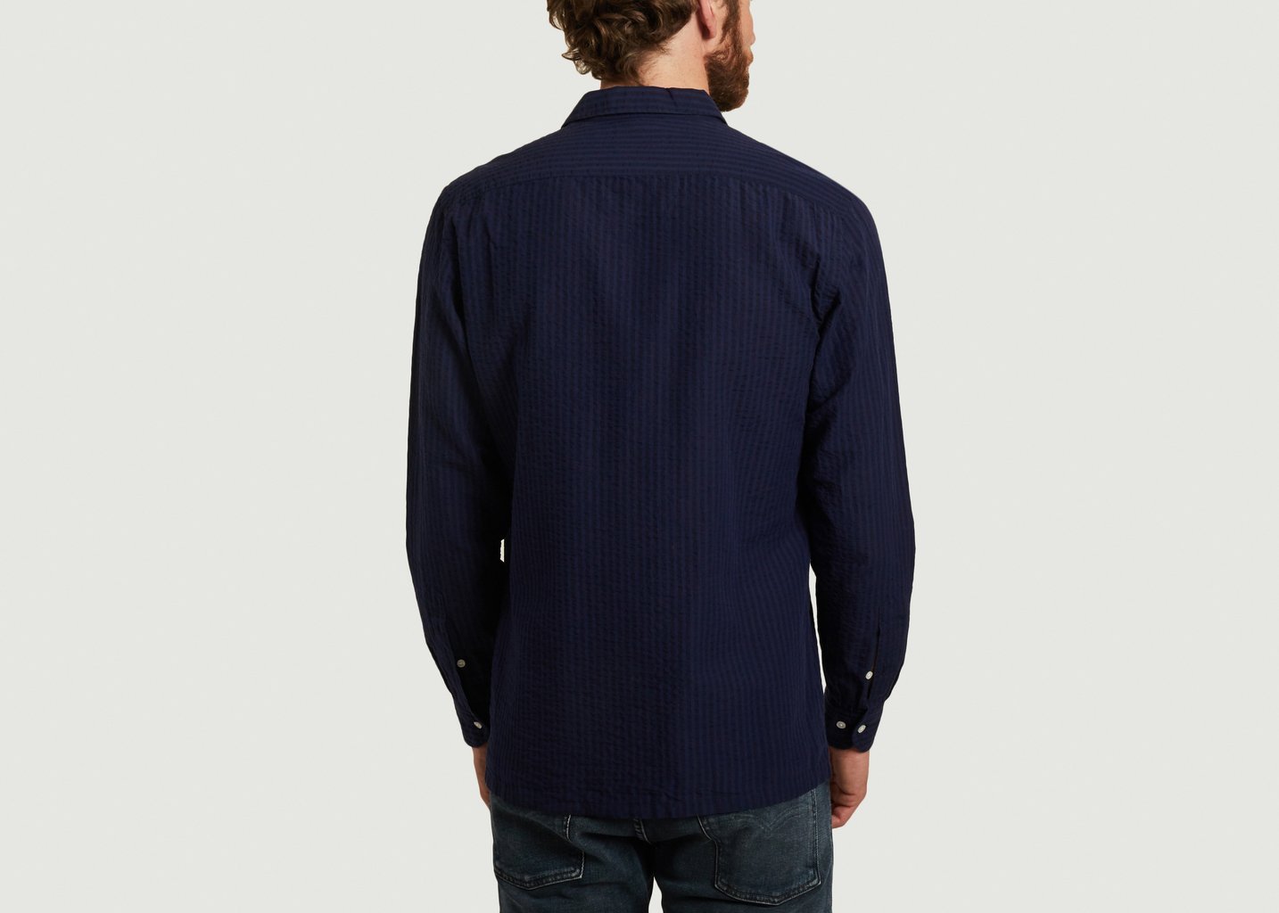 L'exception Chemise Hawaii Bleu Marine B.D Baggies