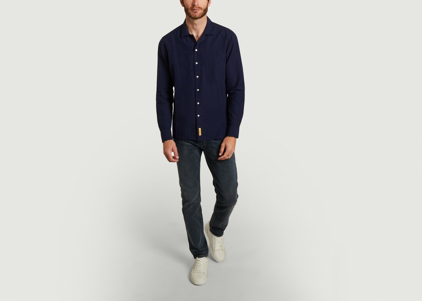 L'exception Chemise Hawaii Bleu Marine B.D Baggies