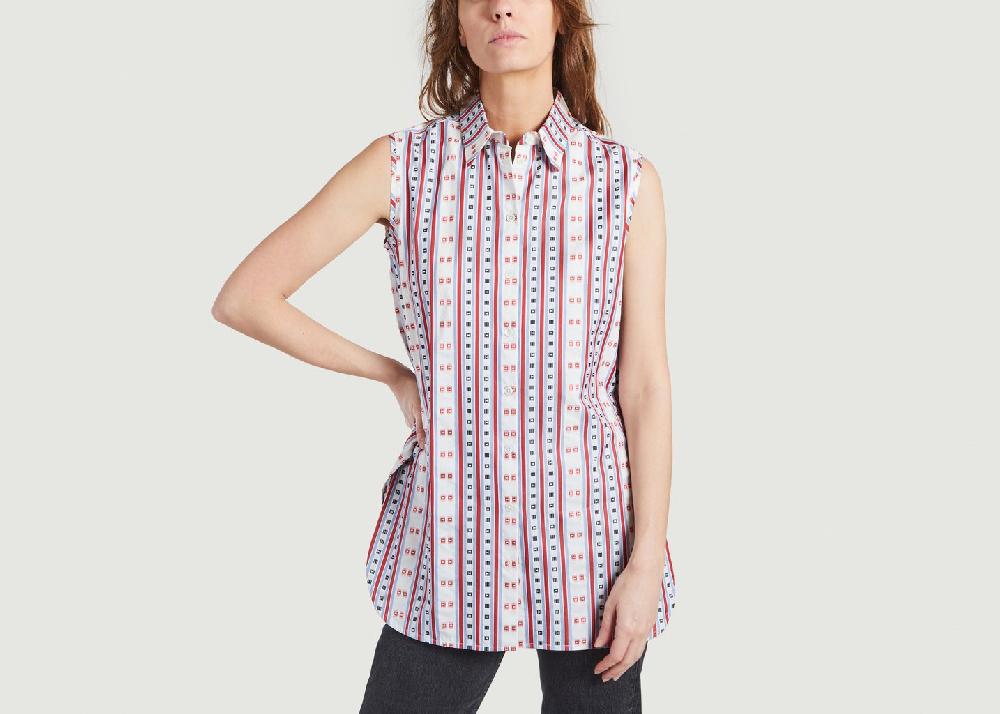 l'exception Chemise Jacquard Blanc Carven